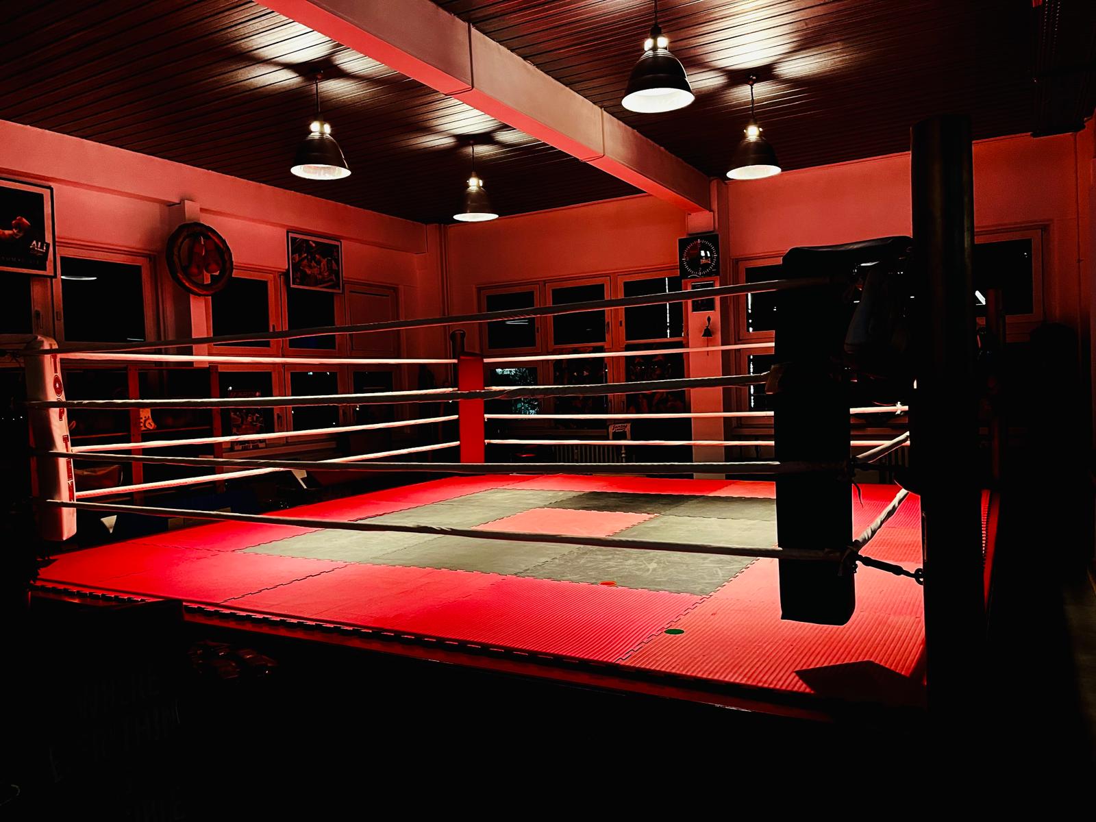 Boxring im Kampfsportstudio